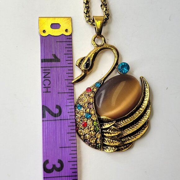 Swan Pendant Necklace - Picture 6 of 7